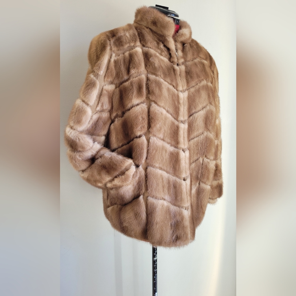 Luxurious Tan Fur Coat